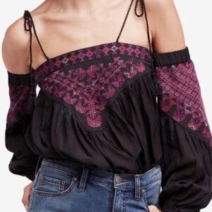 Free People Vacay Cold Shoulder Top